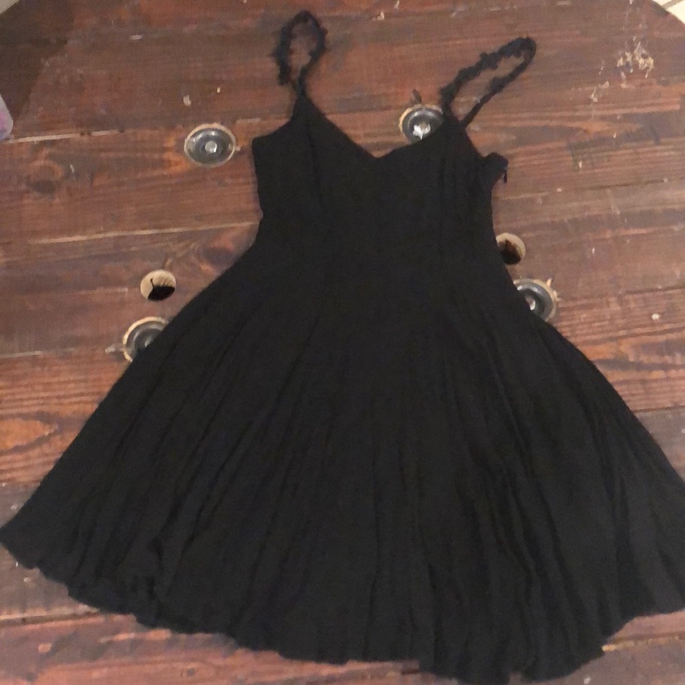 Black mini dress